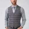 Check Waistcoat -Joe Browns Store m5059508714112 grey xl