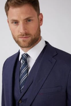 Linen Waistcoat -Joe Browns Store m5059508733267 navy xl 4