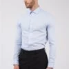 Dobby Slim Fit Shirt -Joe Browns Store m5059508761345 pale20blue xl