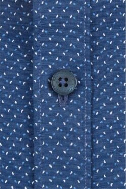Neat Print Tailored Shirt -Joe Browns Store m5059508762632 navy xl 3