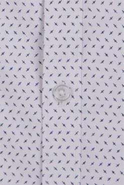 Neat Print Slim Fit Shirt -Joe Browns Store m5059508762724 white xl 3