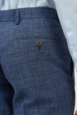 Linen Look Tailored Trouser -Joe Browns Store m5059508809337 blue xl 2