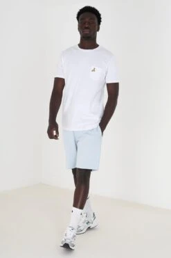 BRAVE SOUL 'Tarley' Basic Fleece Shorts 7 BRAVE SOUL 'Tarley' Basic Fleece Shorts -Joe Browns Store m5059534062218 baby20blue xl 2