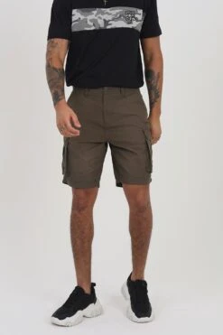 BRAVE SOUL 'Riverwood' Cotton Utility Cargo Shorts