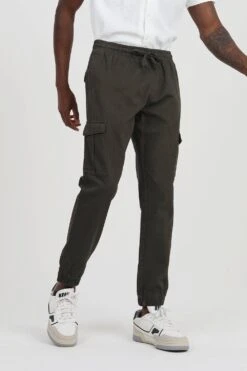 BRAVE SOUL 'Fine' Cuffed Cargo Trousers