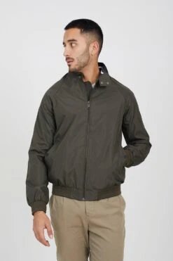 BRAVE SOUL 'Ellis' Lightweight High Neck Harrington Jacket