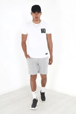 BRAVE SOUL 'Switzer' Pintuck Sweat Shorts -Joe Browns Store m5059534462988 light20grey xl 2