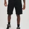 BRAVE SOUL 'Island' Cotton Cargo Shorts -Joe Browns Store m5059534466313 black xl