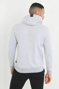 BRAVE SOUL 'Sandbrook' Overhead Hoodie -Joe Browns Store m5059534553532 light20grey xl 1