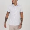 BRAVE SOUL 'Ohma' Short Sleeve Pique Polo Shirt With Contrast Tipping 2 BRAVE SOUL 'Ohma' Short Sleeve Pique Polo Shirt With Contrast Tipping -Joe Browns Store m5059534604722 white xl