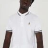 BRAVE SOUL 'Kanoh' Short Sleeve Pique Polo Shirt With Contrast Tipping -Joe Browns Store m5059534606252 white xl