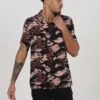 BRAVE SOUL Antoku' Short Sleeve Dragon Print Revere Collar Shirt -Joe Browns Store m5059534626328 black xl
