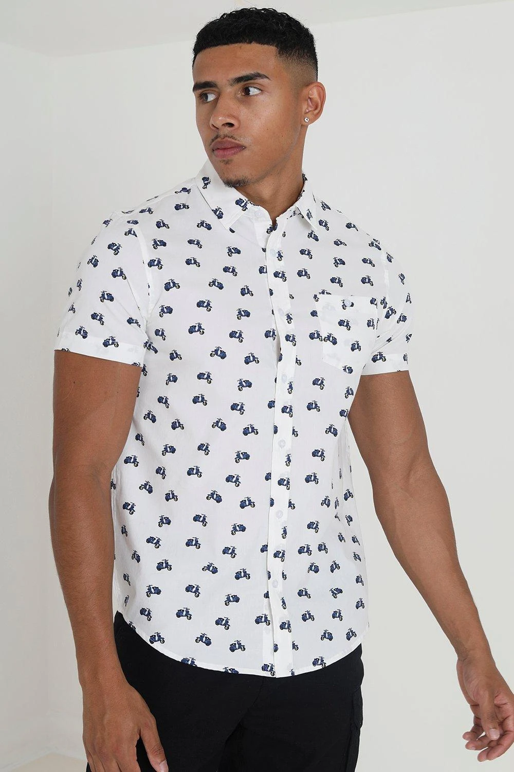 BRAVE SOUL 'Stark Cotton Short Sleeve Print Shirt 3 BRAVE SOUL 'Stark Cotton Short Sleeve Print Shirt