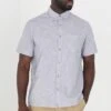 BRAVE SOUL 'Slub' Short Sleeve Cotton Shirt