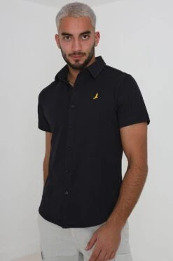 BRAVE SOUL 'Grady' Short Sleeve Cotton Blend Jersey Shirt