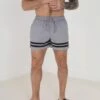 BRAVE SOUL 'Rios' Contrast Stripe Swim Shorts -Joe Browns Store m5059534658985 grey xl