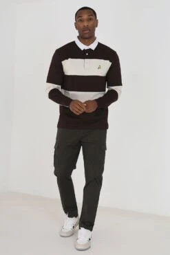 BRAVE SOUL 'Clarkson' Cargo Style Chino Trousers -Joe Browns Store m5059534660469 khaki xl 2