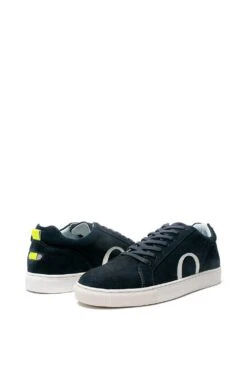 'The Truro' Leather Cupsole Trainer -Joe Browns Store m5059642040689 navy xl 3