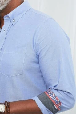 Joe Browns Button Down Oxford Shirt -Joe Browns Store m5059953002598 blue xl 3