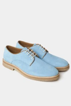 Joe Browns Montrose Suede Derby Shoes 8 Joe Browns Montrose Suede Derby Shoes -Joe Browns Store m5059953070481 pale20blue xl 2