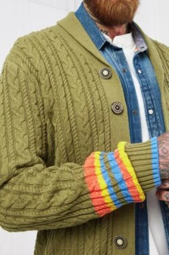 Joe Browns Cut Above Cardigan -Joe Browns Store m5059953093701 khaki xl 4