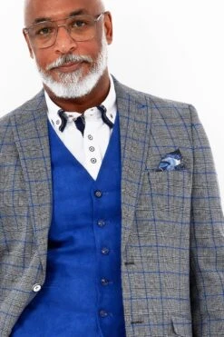 Joe Browns Charming Check Blazer 11 Joe Browns Charming Check Blazer -Joe Browns Store m5059953095637 grey xl 4