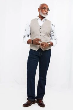 Joe Browns Stand Out Summer Waistcoat -Joe Browns Store m5059953095828 beige xl 2