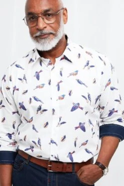 Joe Browns Brilliant Bird Shirt 11 Joe Browns Brilliant Bird Shirt -Joe Browns Store m5059953096986 white xl 4