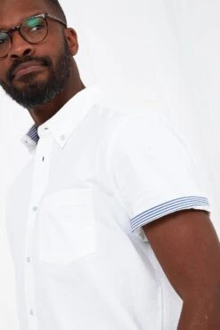 Joe Browns Classic White Button Down Chest Pocket Short Sleeve Shirt 11 Joe Browns Classic White Button Down Chest Pocket Short Sleeve Shirt -Joe Browns Store m5059953102281 white xl 4