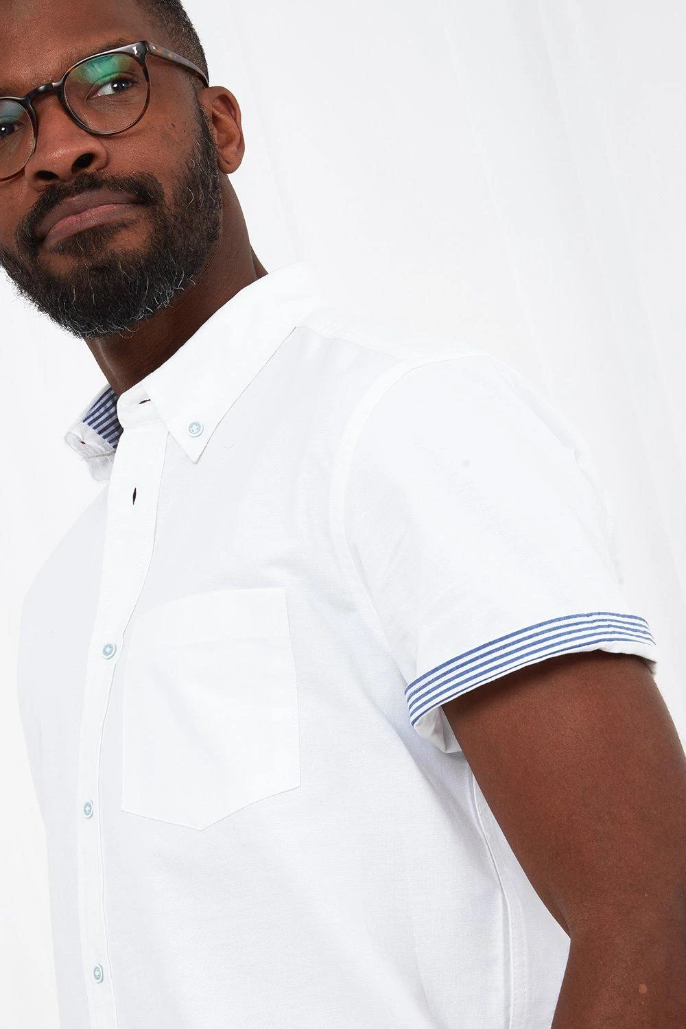 Joe Browns Classic White Button Down Chest Pocket Short Sleeve Shirt 7 Joe Browns Classic White Button Down Chest Pocket Short Sleeve Shirt - Image 5