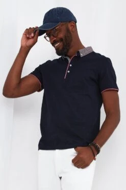 Joe Browns Classic Smart Contrast Collar Short Sleeve Polo Shirt