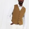 Joe Browns Classic Neutral Contrast Lining Pocketed Smart Suit Waistcoat 2 Joe Browns Classic Neutral Contrast Lining Pocketed Smart Suit Waistcoat -Joe Browns Store m5059953110606 tan xl