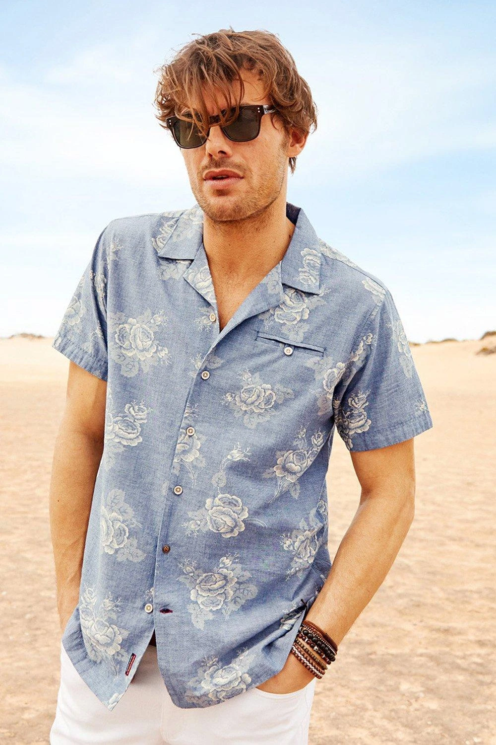 Joe Browns Open Flat Collar Short Sleeve Floral Shirt 3 Joe Browns Open Flat Collar Short Sleeve Floral Shirt