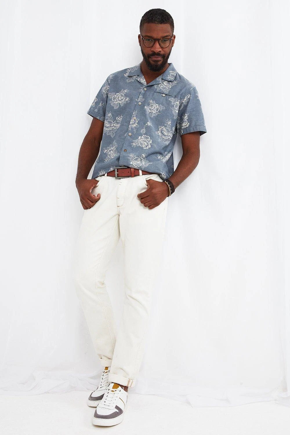 Joe Browns Open Flat Collar Short Sleeve Floral Shirt 5 Joe Browns Open Flat Collar Short Sleeve Floral Shirt - Image 3