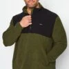Quarter Zip Fleece Sweatshirt -Joe Browns Store m5063110039839 dark20green xl