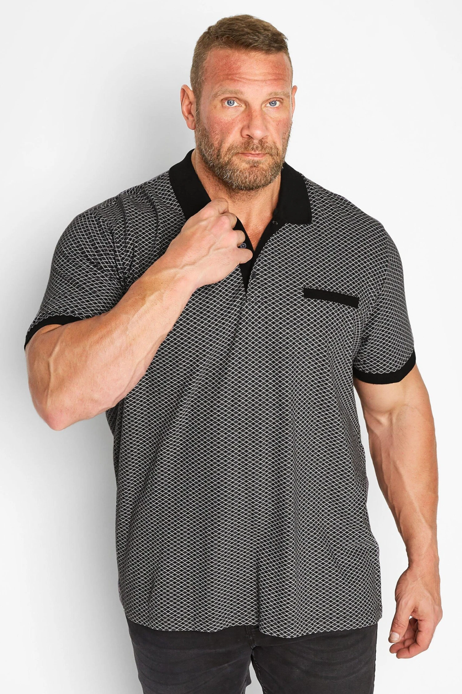 Geometric Print Polo Shirt 3 Geometric Print Polo Shirt