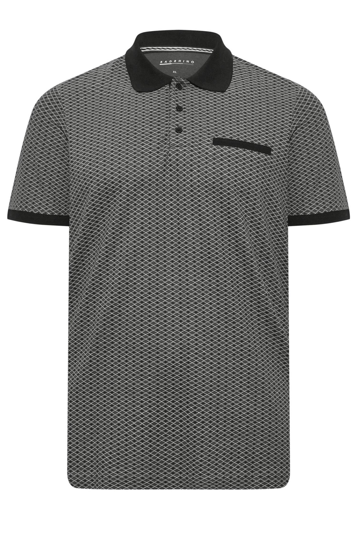 Geometric Print Polo Shirt 4 Geometric Print Polo Shirt - Image 2