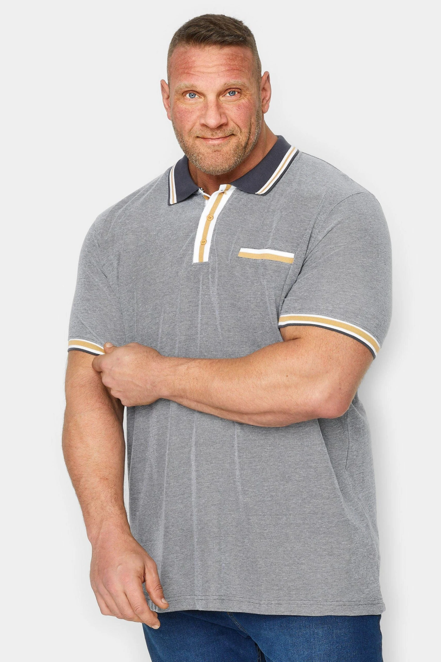 Stripe Placket Polo Shirt 3 Stripe Placket Polo Shirt