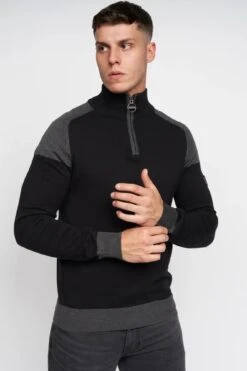 Deltas Knitted Jumper -Joe Browns Store m5063300269091 black xl 3