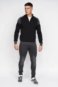 Deltas Knitted Jumper -Joe Browns Store m5063300269091 black xl 4