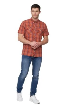 Femington Checked Shirt -Joe Browns Store m5063300775479 red xl 4