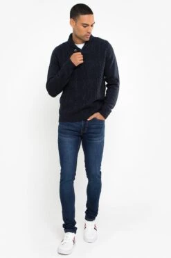 Threadbare 'Trojan' Shawl Neck Jumper -Joe Browns Store m7625914005915 navy xl 2