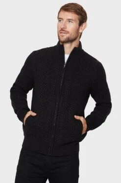 Threadbare 'Kade' Zip Through Cardigan