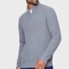 Threadbare 'Rodwell' Zip Neck Jumper