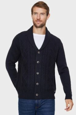 Threadbare 'Shaw' Shawl Collar Cardigan