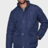 Threadbare 'Weeping' Funnel Neck Quilted Jacket -Joe Browns Store m7625914010858 navy xl