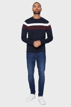 Threadbare 'Lese' Cotton Crew Neck Jumper -Joe Browns Store m7625914013354 navy xl 2