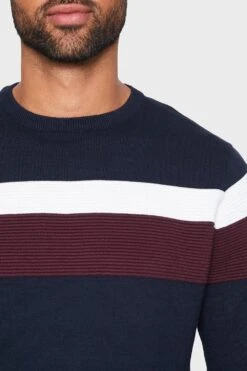 Threadbare 'Lese' Cotton Crew Neck Jumper -Joe Browns Store m7625914013354 navy xl 3