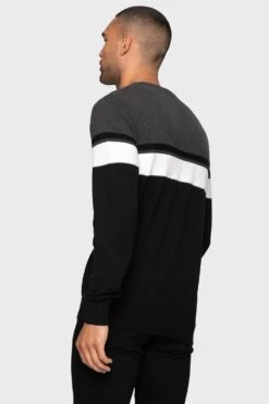 Threadbare 'Millom' Cotton Crew Neck Jumper -Joe Browns Store m7625914013477 charcoal xl 1