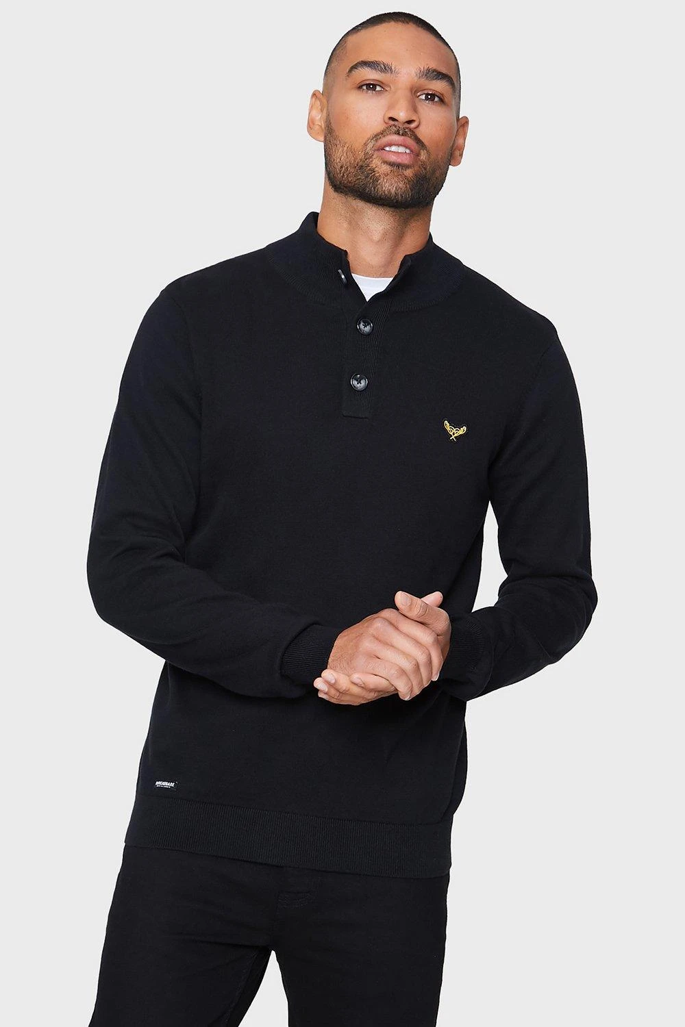 Threadbare 'Hawke' Cotton Funnel Neck Jumper 3 Threadbare 'Hawke' Cotton Funnel Neck Jumper